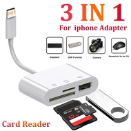3 In 1 SD TF Card Reader For Apple Phone 15 14   USB C Camera Converter For  Android Laptop OTG Adap