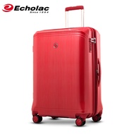 ST&amp;💘Cola（Echolac）Aircraft Wheel Suitcase Boarding Bag Eight-Wheel Trolley Case TSACombination Lock Glossy LuggagePC116 R