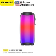 Awei Y371 Wireless Speaker HiFi Stereo Surround Sound RGB Dynamic Light Portable Bluetooth Speaker A