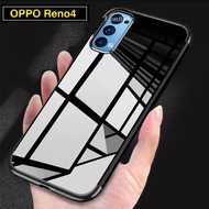 [ส่งจากไทย] Case Oppo Reno4 เคสเคสโทรศัพท์ วีโว่ เคสนิ่ม TPU เคสใสขอบสี เคส Reno 4