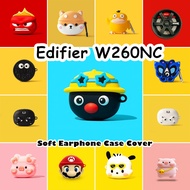READY STOCK!For Edifier W260NC Case Casing Soft Silicone Creative Cartoons  Earphone Case Cover