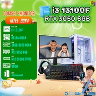 COMSET + MONITOR/ BONMECOM2 ครบเซ็ตพร้อมจอ/ CPU I3 13100F/ RTX 3050 6GB