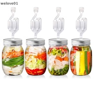 [welove01] Wide Mouth Mason Jar Fermentation Lid Air Valve Set Mason Jar Fermenting Lid Fermentation