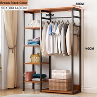 Furniture Stand Hanger Kayu Rak Gantungan Baju Serbaguna Rak 5 Susun lemari Rak Gantungan Baju Denga
