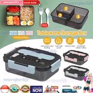 Bento Lunch Box Microwave Safe Freeze Safe Leak Proof Design with Secure Clips and Silicone Seal 便捷分