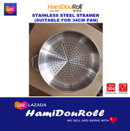 YHMALL 34CM 304 Stainless Steel Steamer (Suitable For 34cm Stainless Steel Pan) 304不锈钢蒸笼适合34cm不锈钢炒锅