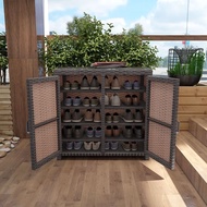 HY-JD Yi Li Outdoor Rattan Storage Cabinet Waterproof and Sun Protection Shoe Cabinet Balcony Multilayer Simplicity Cabi