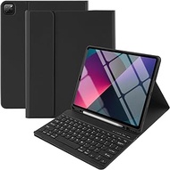 TaIYanG iPad Pro 12.9 Case with Keyboard, Keyboard Case for iPad Pro 6th Generation 2022, Detachable Wireless Keyboard for iPad Pro 12.9 5th 2021/ 4th 2020/ 3rd 2018 Gen Case with Pencil Holder