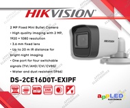 Hikvision DS-2CE16D0T-EXIPF 2MP 1080P Bullet Analog EXIR CCTV Camera