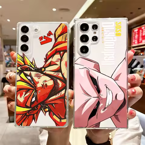 D-Dragon Ball Goku Majin Buu For Samsung S24 S23 S22 S21 S20 FE S10 S9 S8 Plus Ultra Pro Lite 5G Tra