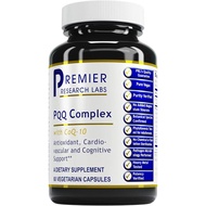 Premier Research Labs Premier PQQ Complex with CoQ10 - Coenzyme Q10, Co Q 10 Supplement with Pyrrolo