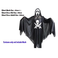Ghost Mask Witches  Hantu Topeng Halloween Costume