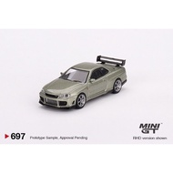 #697 MINI GT NISSAN SKYLINE GT-R (R34) Tommykaira R-z Millenium Jade