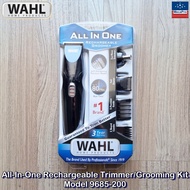 Wahl® All-In-One Rechargeable Trimmer/Grooming Kit Model 9685-200 เครื่องโกนหนวด กันจอน ออลอินวัน แบบชาร์จได้ ตัดขนหู จมูก และขนบนใบหน้า