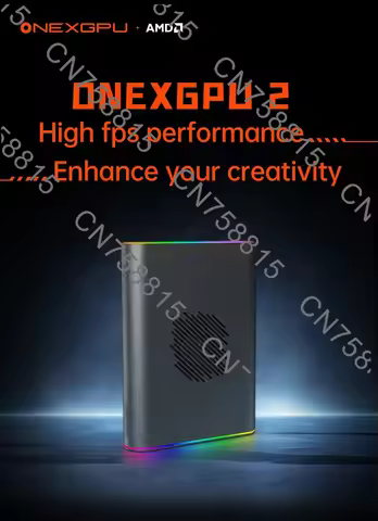 RX 7800M Graphics Onexgpu 2 Ultimate EGpu Architecture Oculink USB4.0 Thunderbolt RGB Light Onexplay