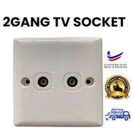 2GANG TV SOCKET FTV002
