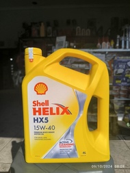 oli mobil Shell hx 5/helix 4 liter sae 15w-40 untuk, avanza, xenia, terios, dll