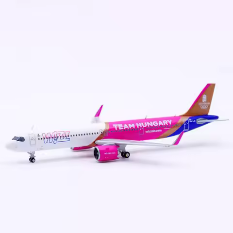 JC Wings Diecast 1:400 Scale Alloy Wizz Airlines A321NEO HA-LGI Airplane Model Classic Finished Stat