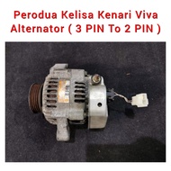 Perodua Kelisa Kenari Viva Myvi 1.0 Kembara Hc 1.3 Denso Alternator ( 3 PIN To 2 PIN ) / Charging Sy