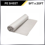 PE Sheet Plastic Sheet Cover Plastic Wrap Paint Furniture Sofa Floor [9FT x 20FT]