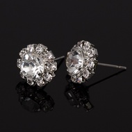 SB97_Diamond Stud Earrings Diamond Gem/ Korean Earrings Hijab Earrings