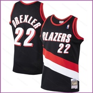 SY3 NBA Clyde Drexler Portland Trail Blazers Retro Jersey Basketball Sports Vest Unisex Plus Size YS