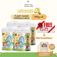 MIWAKO A+ Plant-based Formula Milk (700g x 4 Canister)