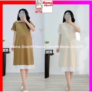 Gown Dress, Shirt Dress, Straight Design, Short Sleeves. Cute and Pretty Office Party Wear at Home H