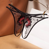 Seksi Thongs Lace Panties untuk wanita seksi seluar dalam erotik G String terbuka seluar dalam kelan