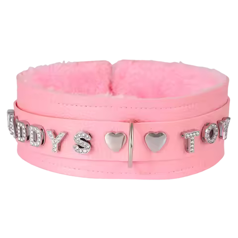 Collar Letter Necklace BDSM Gift DIY FEMBOY LITTLE BOY Custom Chocker Pu Leather Choker Jewelry For 