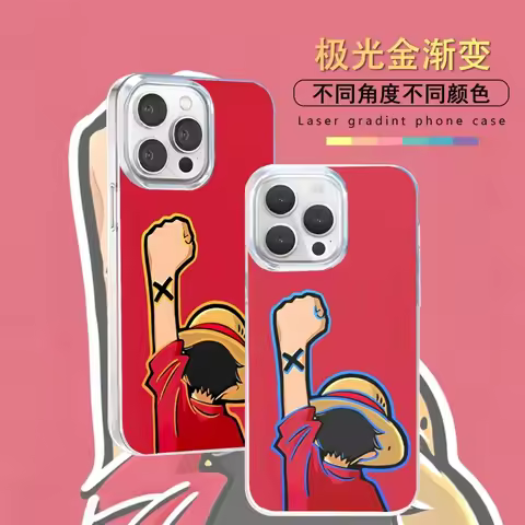 3D ONE PIECE Luffy Phone Case for iPhone 11 12 13 14 15 16 17 Pro Max Air Plus 17ProMax Anime One Pi