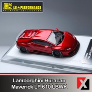 One Model LB Performance 1:64 Lamborghini Huracan Maverick LP610 LBWK Red RESIN