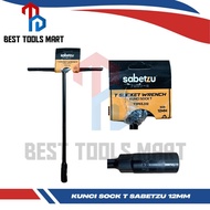 SABETZU Socket Wrench T Handle Black Variant 8mm 12mm Black T-Socket Wrench 8mm 12mm SABETZU T-Socke