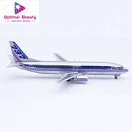 JCWINGS 1: 200 Boeing Original Factory B737-400 N73700 Alloy Airplane Model