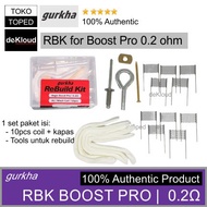 Ready JT Gurkha RBK for Aegis Boost Pro 0.2 ohm Coil | Rebuild Kit 0,2