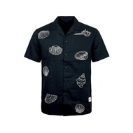 Hybrid Shirt Men Men's Short Sleeve Black (Black) MSS-480BL Work Clothes Beach Wear