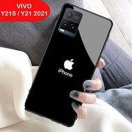 Softcase Glass Kaca VIVO Y21 Y21s 2021 - Casing Handphone VIVO Y21 Y21s 2021 [ S01 ].