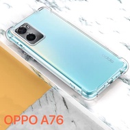 Case Oppo A76 5G Soft Clear Shockproof Phone A76 5G Antibacterial Shipped From Thailand