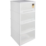 [SG seller] Citylife G-5090 4 Tier Modular Cabinet, Clear, 440x450x900mm, 108L