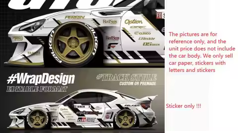 1/10 1/28 1/24 RC Drift On Road Car FALKEN Body RCGT86 Sticker Kyosho FW06 MINIZ Tamiya TB-05 TA08 T