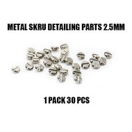 AFTERMARKET GUNDAM DETAILING PARTS METAL SKRU 2.0  MM 2.5MM