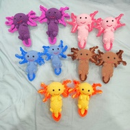 GANTUNGAN Axolotl Knitted Doll | Axolotl Amigurumi Crochet | Charm BagKeychain | Knitted Keychain