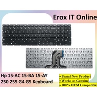 HP 250 G5 255 G5 256 G5 15-BA 15-AY 15-AC Series Laptop Keyboard