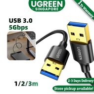 UGREEN Data Transfer USB 3.0 Type A Male to Male Super Speed Transfer Cable for External Hard Drive,