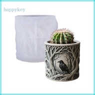 HAP Flowerpot Mould Silicone Crow Planter Mold for Crafting Resin Jewelry Decorative Planter Multipl