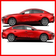 Mazda speed สติ๊กเกอร์แต่งลายข้างเก๋งมาสด้า สติ๊กเกอร์ติดรถ ชุดแต่งมาสด้า  sticker(สอบถามเพิมทางแชทค