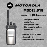 MOTOROLA 518 Walkie Talkie Portable Two-Way Radio UHF Transceiver set (NTC Type Approved)walkie-talk