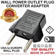 US USA To EU EURO Plug Travel AC 110V 220V 240V 6A Power switch wall Outlet Adapter Converter Socket