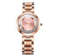 GUOU 8039 Womens Watches Luxury Ladies Watch Rich Rose Gold Rhinestone Bracelet Watches Waterproof w