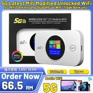 5G Latest Mifi Modified Unlocked WiFi Modem Pocket Mifi Router Support Unlimited Data Plan Simkad & 